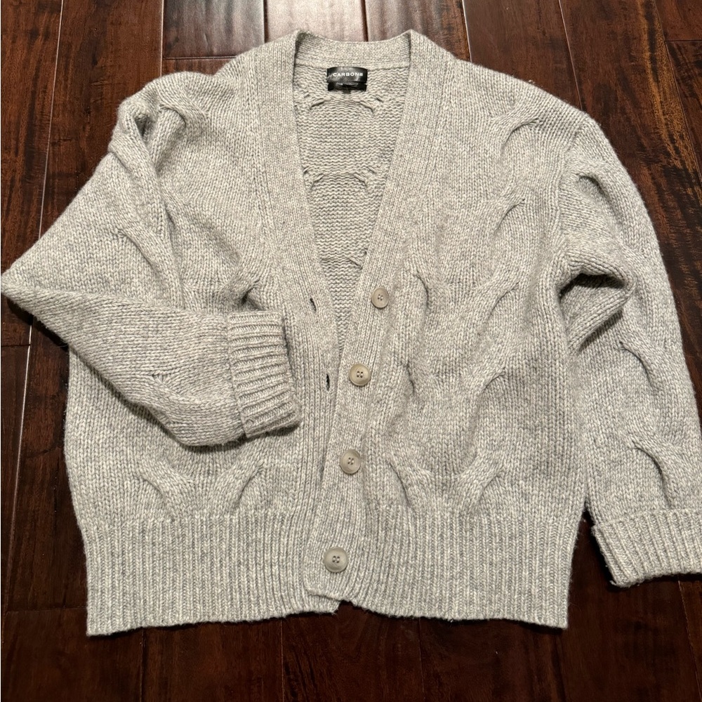 Buttoned sweater Carbon 38